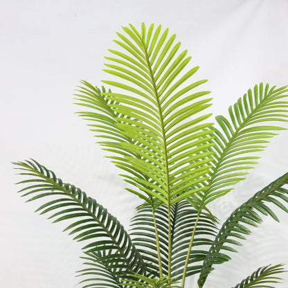 Τεχνητός φοίνικας Areca 180cm με 15 πράσινα φύλλα, ψεύτικο δέντρο  τον κήπο του