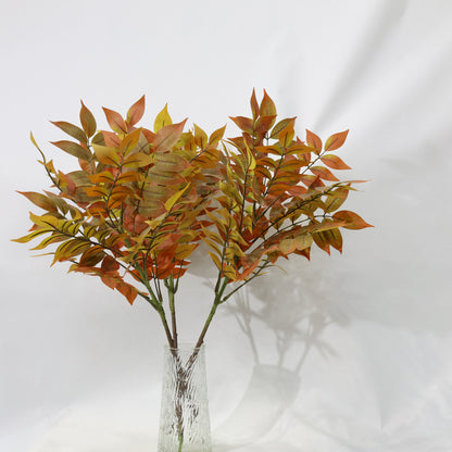 3 Pcs 70cm Artificial Plant Red Lacquer Branches Faux Plants Bendable Stems