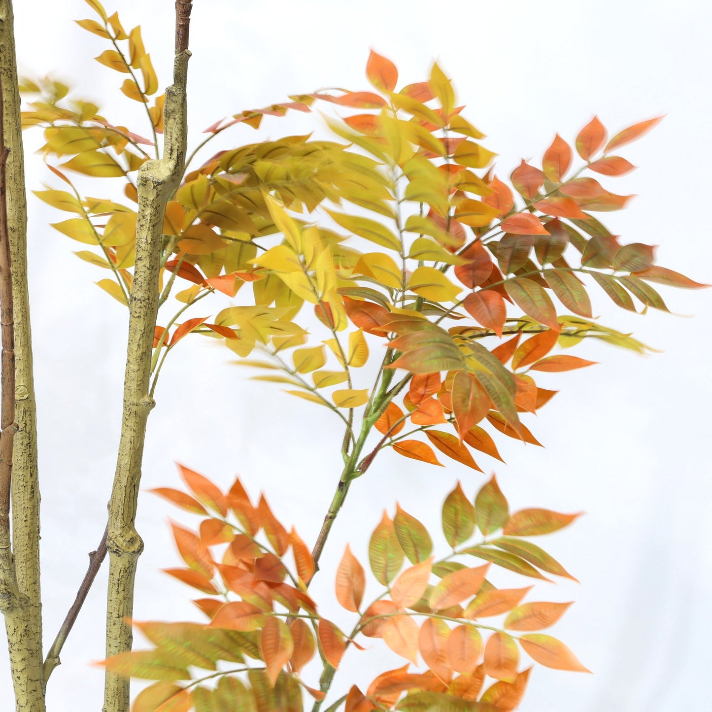 210cm Faux Tree Red Leaf Double Branch Artificial Sumac Plant