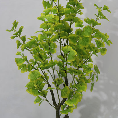 150cm Green Potted Artificial Ginkgo Plant Green leaves Lifelike
