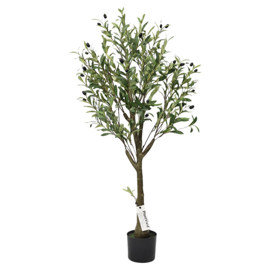 120cm Detachable Artificial Olive Tree Potted Green Olive Faux Plant