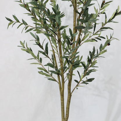 210cm Artificial Olive Tree Detachable Dual Branches - Realistic Foliage