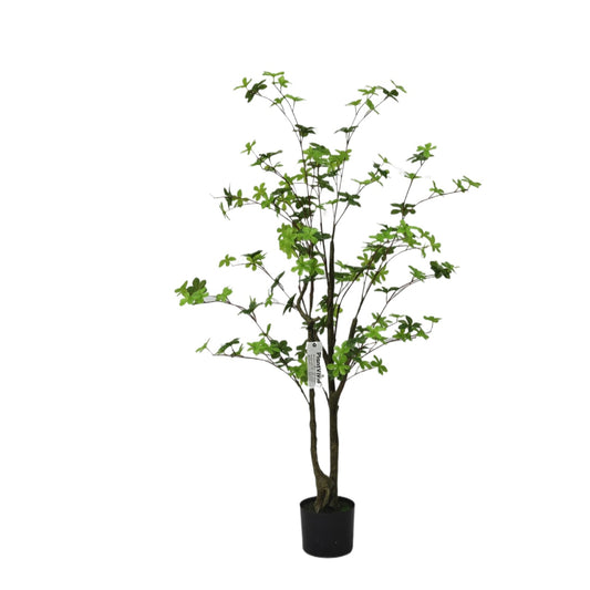 130cm Tropical Two Head Non Detachable Artificial Fiddle Leaf Plant