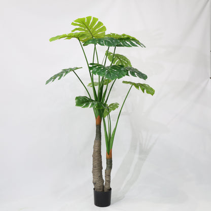 180cm Artificial Plant big Leaves Green Plastic Tropical Monstera Plant