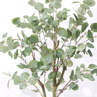 120cm Detachable Faux Plant Fresh Green Artificial Eucalyptus Tree