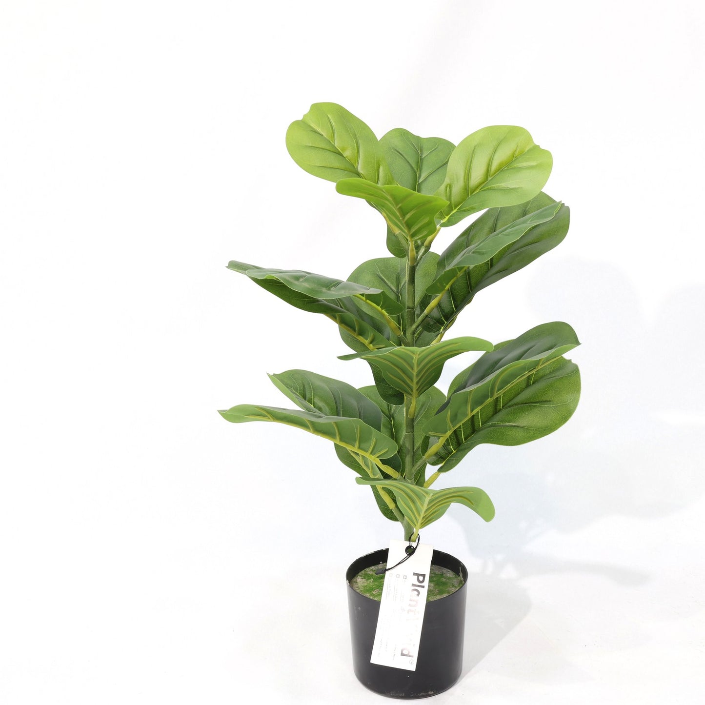 55cm Mini Plastic tree Fiddle Leaf Fig Potted Artificial Plant