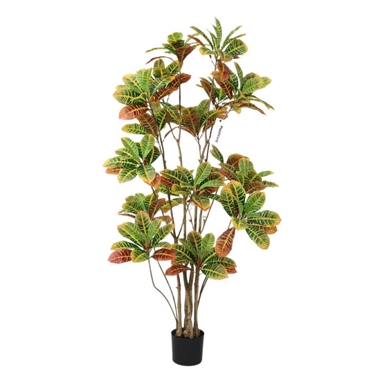 160cm Variegated Artificial Croton Plant fake tree for decoration