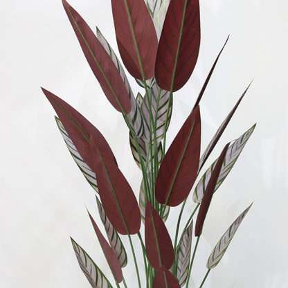 180cm Faux Cordyline Purple Leaf Artificial Plant with Sturdy Stem