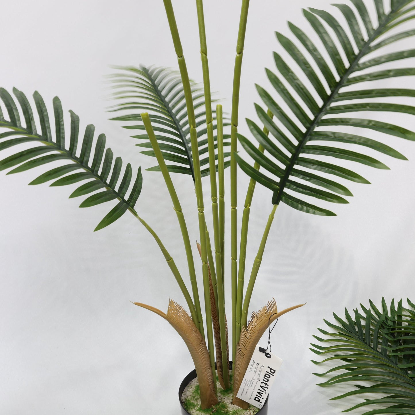 Τεχνητός Φοίνικας Areca 120cm με 9 Πράσινα Φύλλα, Ψεύτικο Φυτό  Τροπική Διακόσμηση, Γραφείο, Σπίτι,